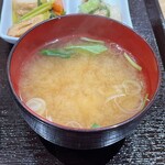 Okaeri Dokoro Inochikara - 塩かき揚げ丼の味噌汁