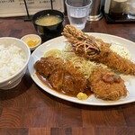 とんかつ ひろ喜 - ひろ喜ミックス1680円