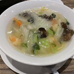 Danryu Utsukushigaoka Ten - 海老塩あんかけラーメンハーフサイズ660円