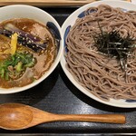 つけ蕎麦安土 - 鳥と茄子の芹つけ蕎麦