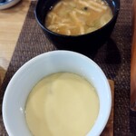 Sakari Zushi Shin Tokorozawa Ten - 茶碗蒸しと味噌汁