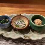 Sake to Soba Konakara - お通し