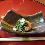 刺身と創作料理の店 わかな - 料理写真:こごみと海老の胡麻和え　コース料理