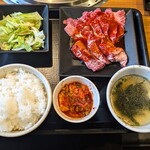 Jukusei Yakiniku Ichiban Higashinadaten - 上カルビ＆やわらか牛ハラミランチ1,419円