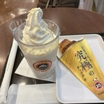 サンマルクカフェ - パールホワイトスノーチョコスムージー&究極のチョコクロ