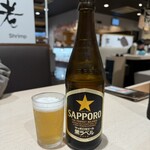 びんび三昧 - 瓶ビール(中)サッポロ黒ラベル638円