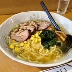 みやじま - その日の日替り・塩チャーシュー麺600円！