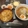 秋田比内や - 料理写真:親子丼と冷麺セット