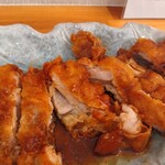 黒酢チキン南蛮定食 たかもとや - 肉厚はそこまでありませんでした。