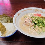 Tonkotsu Ramen Gonta - ライスセット  海苔とご飯付き