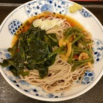 Echigo Soba Kodaira Ten - 山菜わかめそば¥530　サテライトアングル