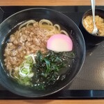 うどん満月 - 鶏そぼろうどん