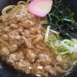 うどん満月 - 鶏そぼろうどん