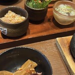 Yakitori Yasai Makigushi Gyoza Teshigoto Ya Shinurayasu Ten - お猪口珍味よりどり3品