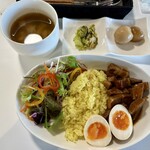 Makanaiya Cafe Mogumogu - ルーロー飯ボールランチ¥1000