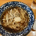 とりそば ささ - 元祖とりそば(醤油) + 玄米ごはん ¥1000