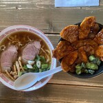 Ramen Yamaya Sapporo Ten - 山家セット（手揉み麺の醤油、豚丼）