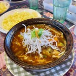 Magic Spice Sapporo Honten - ハンバーグカレー（1,450円）トマトベース／辛さ瞑想（130円）