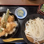 讃岐屋 - 料理写真:ざる鶏天親子丼セット980円