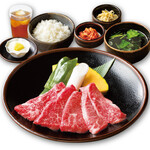 sumibiyakiniku shichirimbou Goi Ten - 【黒毛和牛】黒毛和牛カルビランチ80g