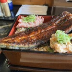 MANYATEI Yokkaichi - 欲張りメニュー　特上うな重　ねぎとろ＆サーモン