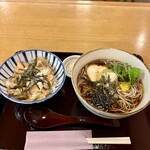 Shogetsu An - 本日のおまかせ『とろろそば&親子丼(小)』