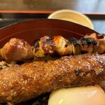 いな穂 - 焼鳥丼はねぎまとつくね。