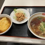 餃子の王将 - ジャストサイズランチ(ラーメン＋天津飯＋唐揚)