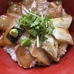 みなと食堂 - かんぱち漬け丼1000円