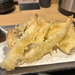 Tempura to Wine Kojima Kyobashi Ten - 魚、かしわ、海老(2尾)