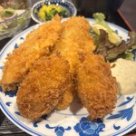 Ninjo Shokudo Harusouyu - あじ・カキフライ定食880円