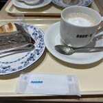 Doutor Coffee Shop Myupuratto Oozone Ten - カフェラテとパリパリチョコミルクレープ