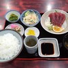 萩の茶屋 - 料理写真:かつお刺身＋定食