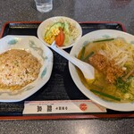 龍泉 - 台湾ラーメンセット980円。