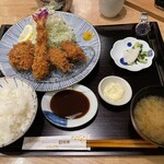 とんかつ和幸 - カキ盛合御飯