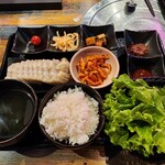 Chika Chicken Korean Pa Tenma Ten - ボッサム定食