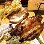 焼鳥 はちまん - 手羽先のネギ中華風