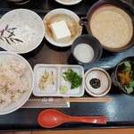 Jinenjo Nouka Restaurant Yamagusuri Miyagino Mototen - 朝の麦とろ飯