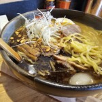 Miso Ramen Kurashiki - 麺のアップです。