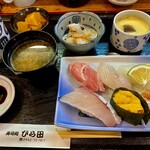 Hirata - 上寿司定食＝時価 仕入れで値段変わる