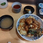 Tempura Kurokawa - かき揚天丼