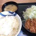 Matsuya Akurosupuraza Morioka Ten - ロースかつ定食。アプリクーポン利用で590円税込！