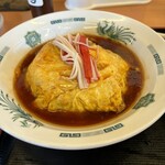 日高屋 - 天津飯（並盛）。単品なら、580円。