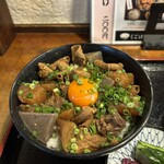 Taishu Izakaya Daikakumei Areya Koreya Nakano Ten - 築地ホルモン 月見丼('24/11/24)