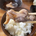 味宝卵食堂 - 親鶏はしっかりとした歯応えが有りますが美味しい♫