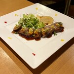 Cheese & Wine Minna no Italian - 宮崎県産黒毛和牛のロースト生ウニのミルフィーユ