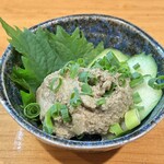 肴菜や あら木 - 新湊産かにみそ