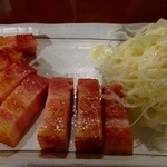 アメ村社員食堂 - 厚切りベーコン