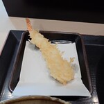 ゆで太郎 - 2024年11月　ほぼ海老だけのミニかき揚げ丼セット（冷そば）（季節メニュー）　900円