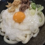 Honkaku Sanuki Udon Honoka - 月見とろろぶっかけうどん（＋肉）